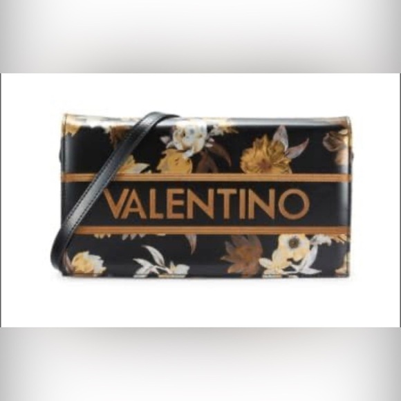 NEW Valentino Floral Logo-Adorned Shoulder Bag - Picture 1 of 5